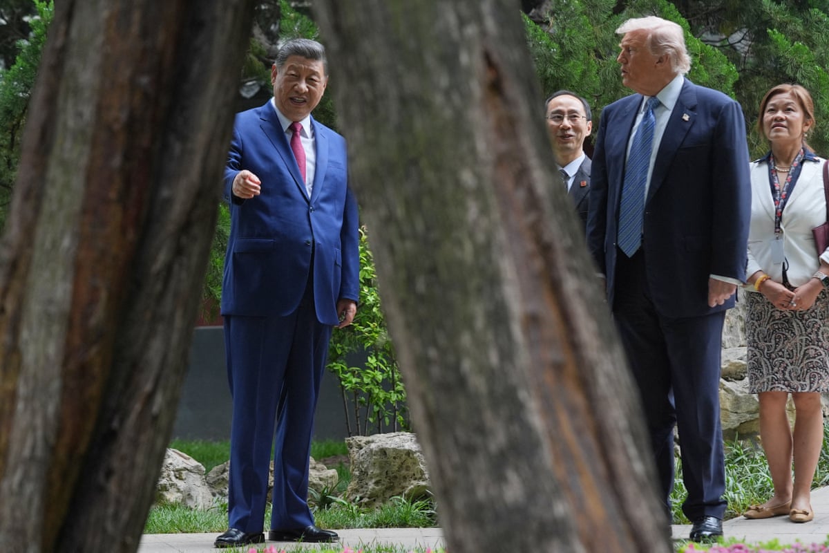 Xi and Trump at Zhongnanhai in Beijing