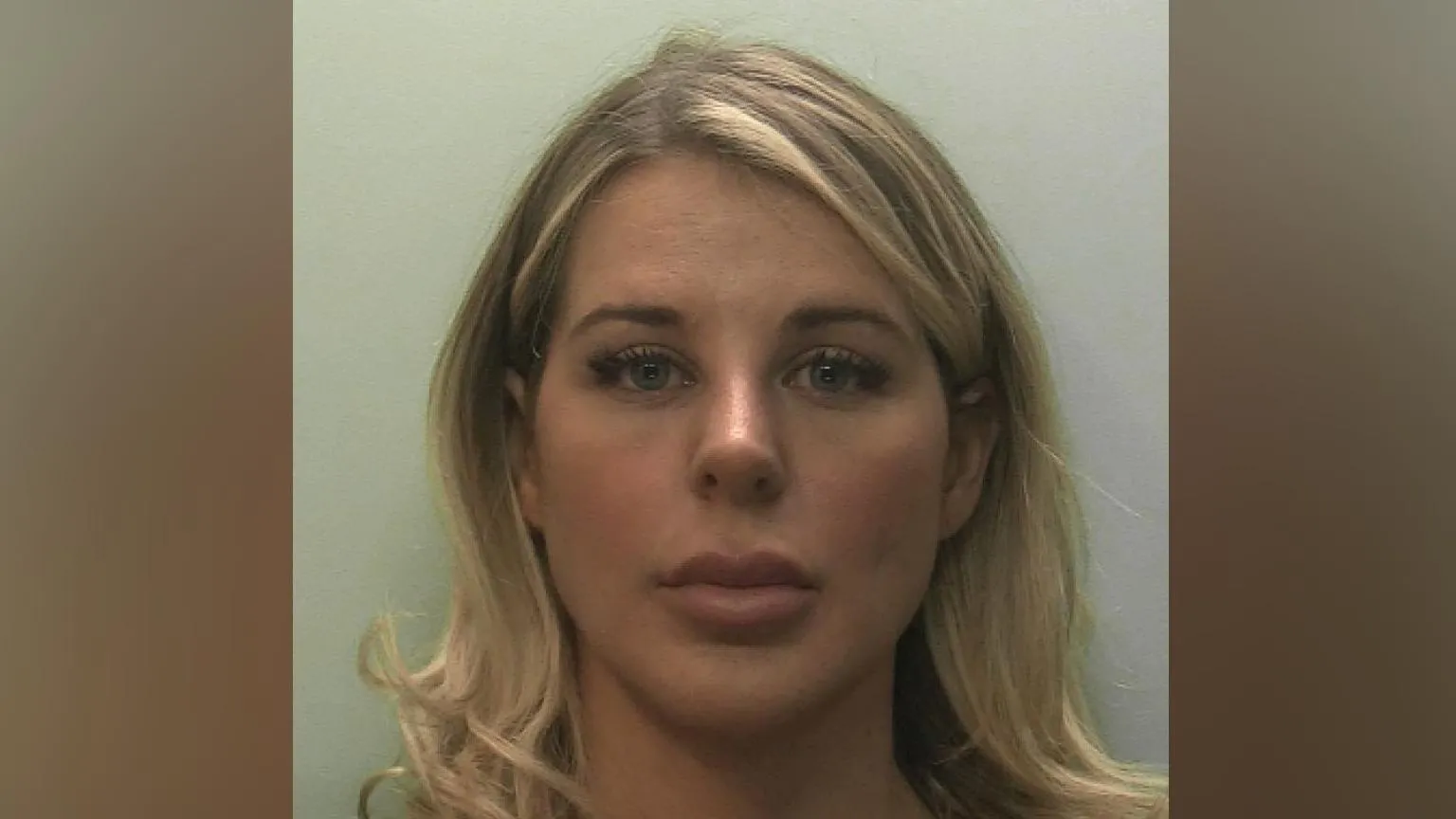 Devon and Cornwall Police Police mugshot of Paris Wilson, who has shoulder length blonde hair.