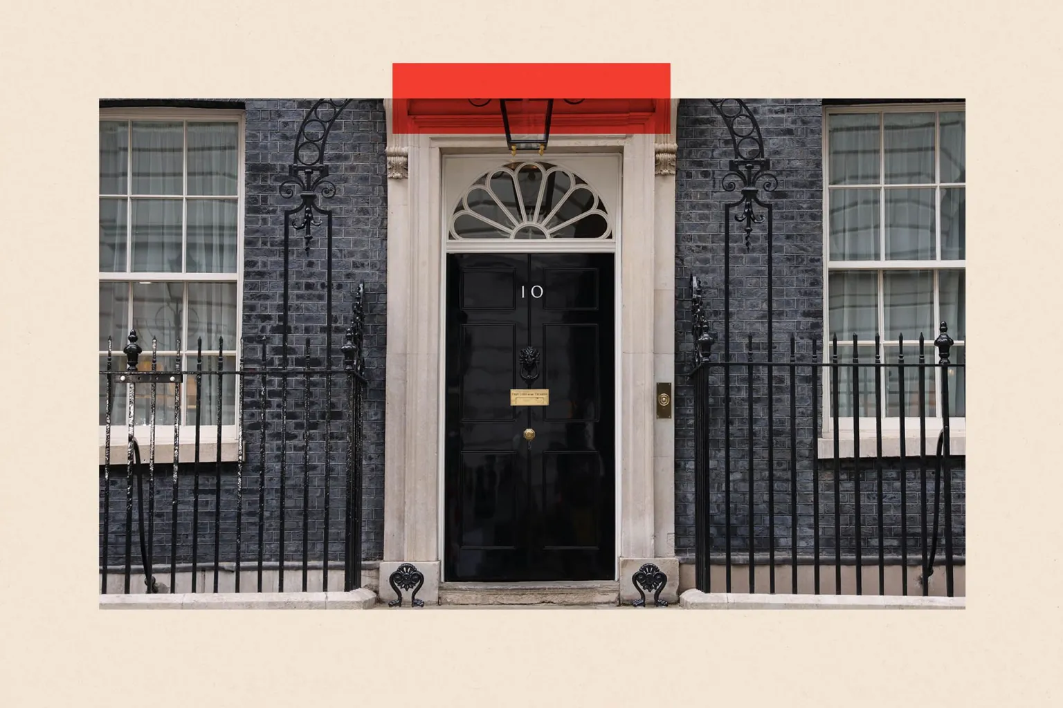 EPA/ Shutterstock An image of the door at Number 10