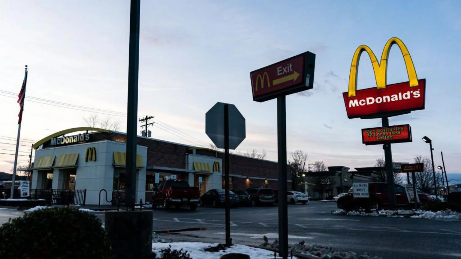 The McDonald's restaurant where Luigi Mangione was arrested in Altoona, Pennsylvania, US, on Tuesday, Dec. 17, 2024