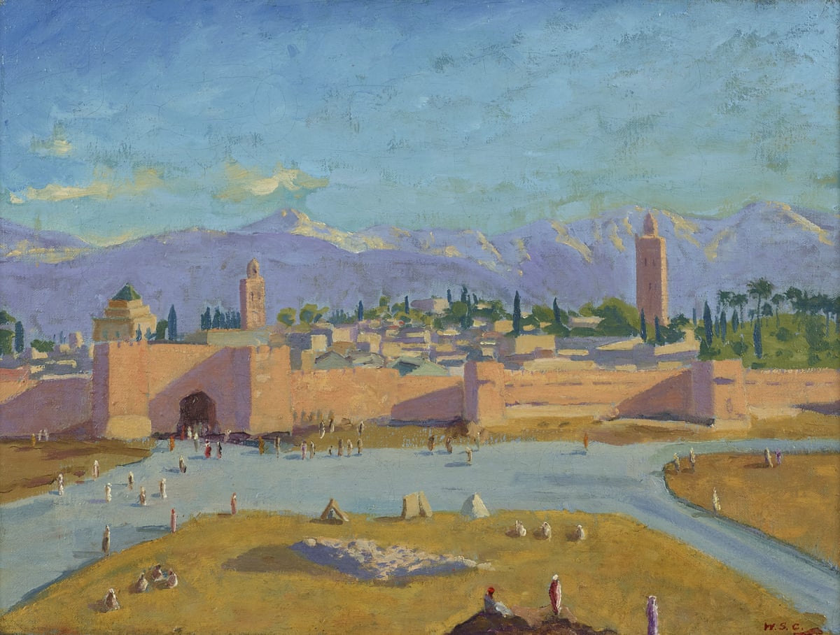 Adjacent to the action … The Tower of the Koutoubia Mosque, 1943.