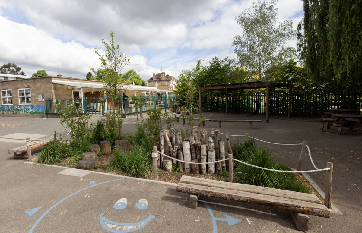 The new playground at St John’s primary school.