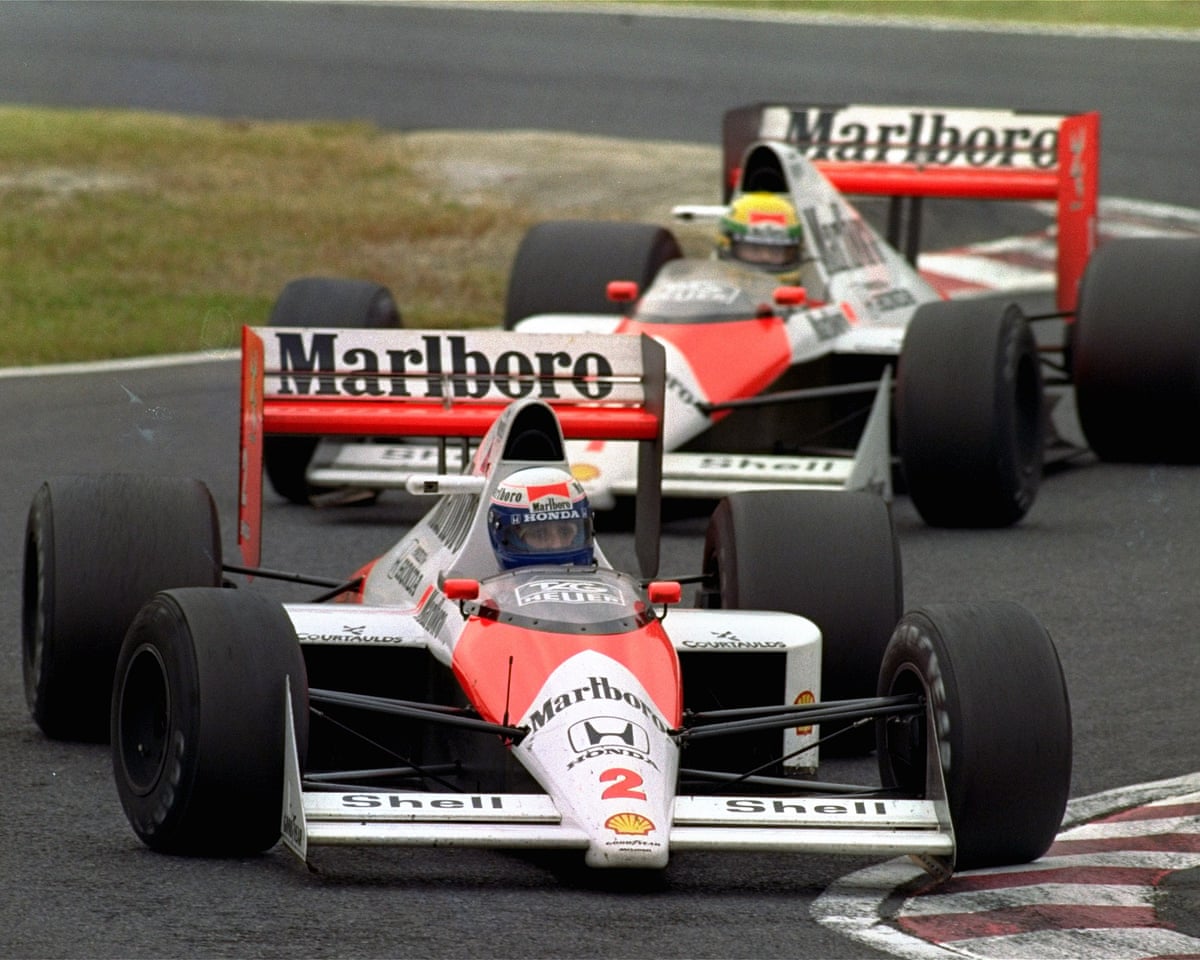 Alain Prost’s McLaren leads teammate Ayrton at Suzuka in 1989 