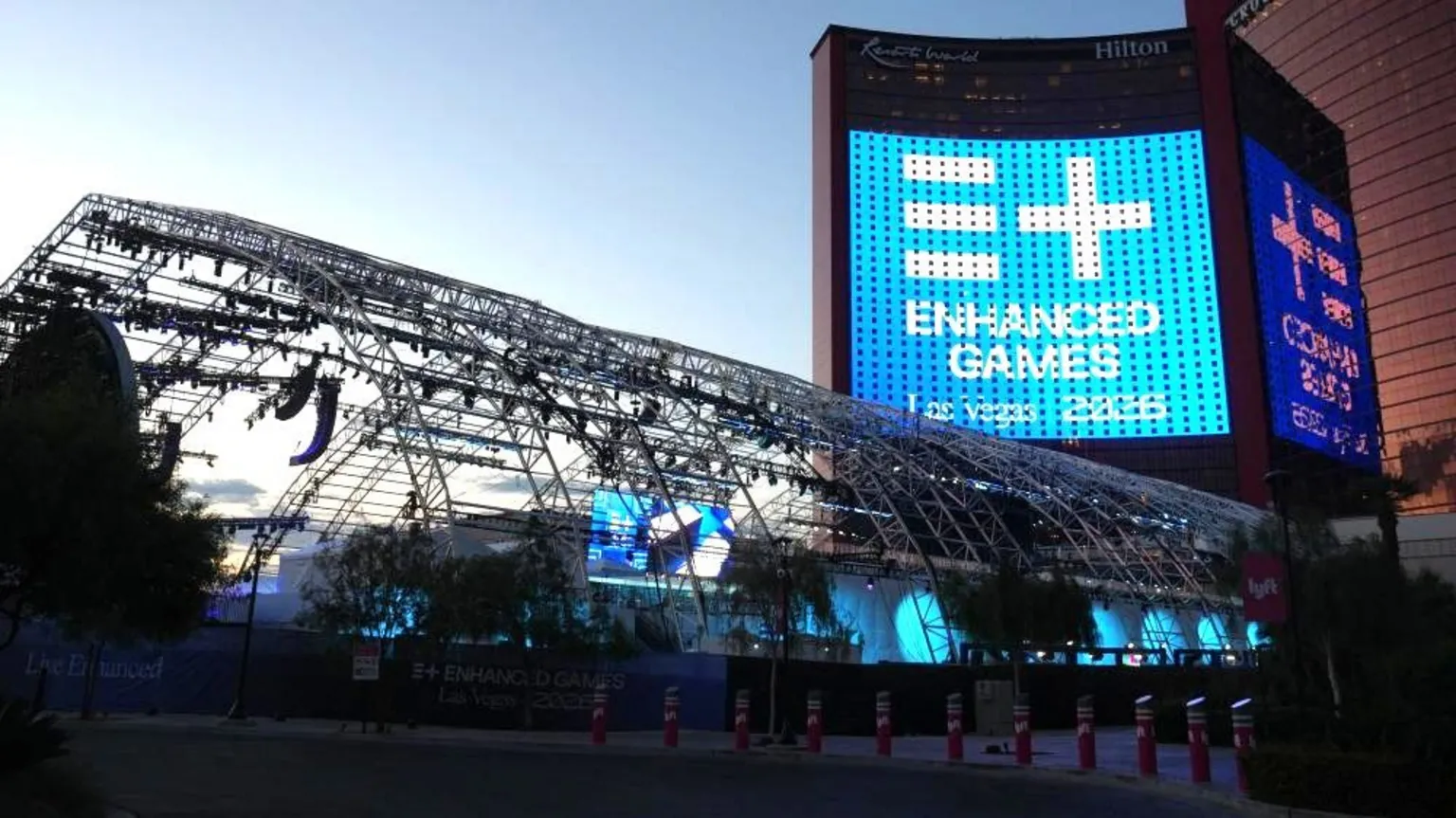 Imagn Images/ A general overall view of the Enhanced Games arena at Resorts World Las Vegas.