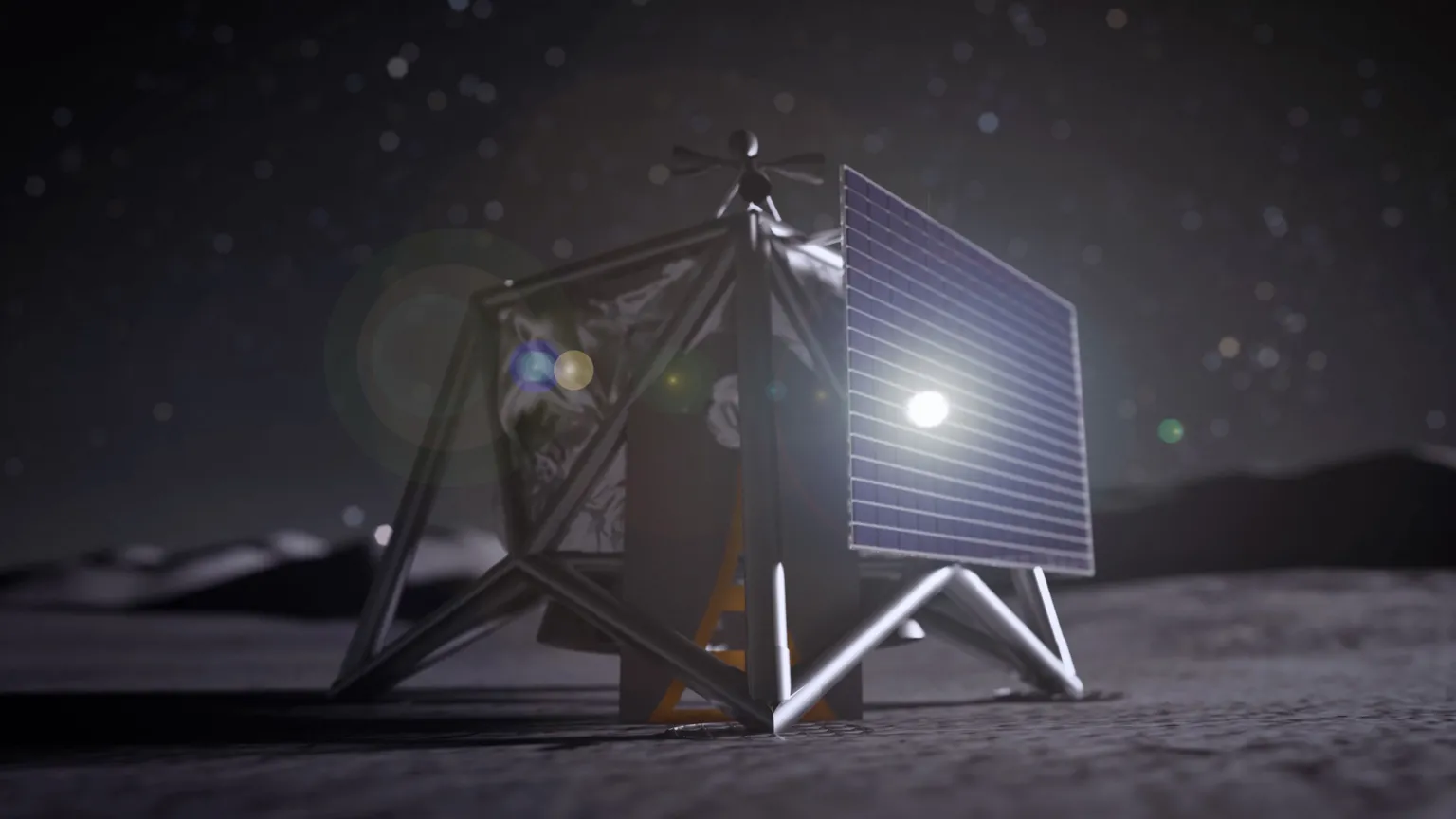 NASA A drawing of a drone in Nasa's MoonFall programme that will survey the South Pole