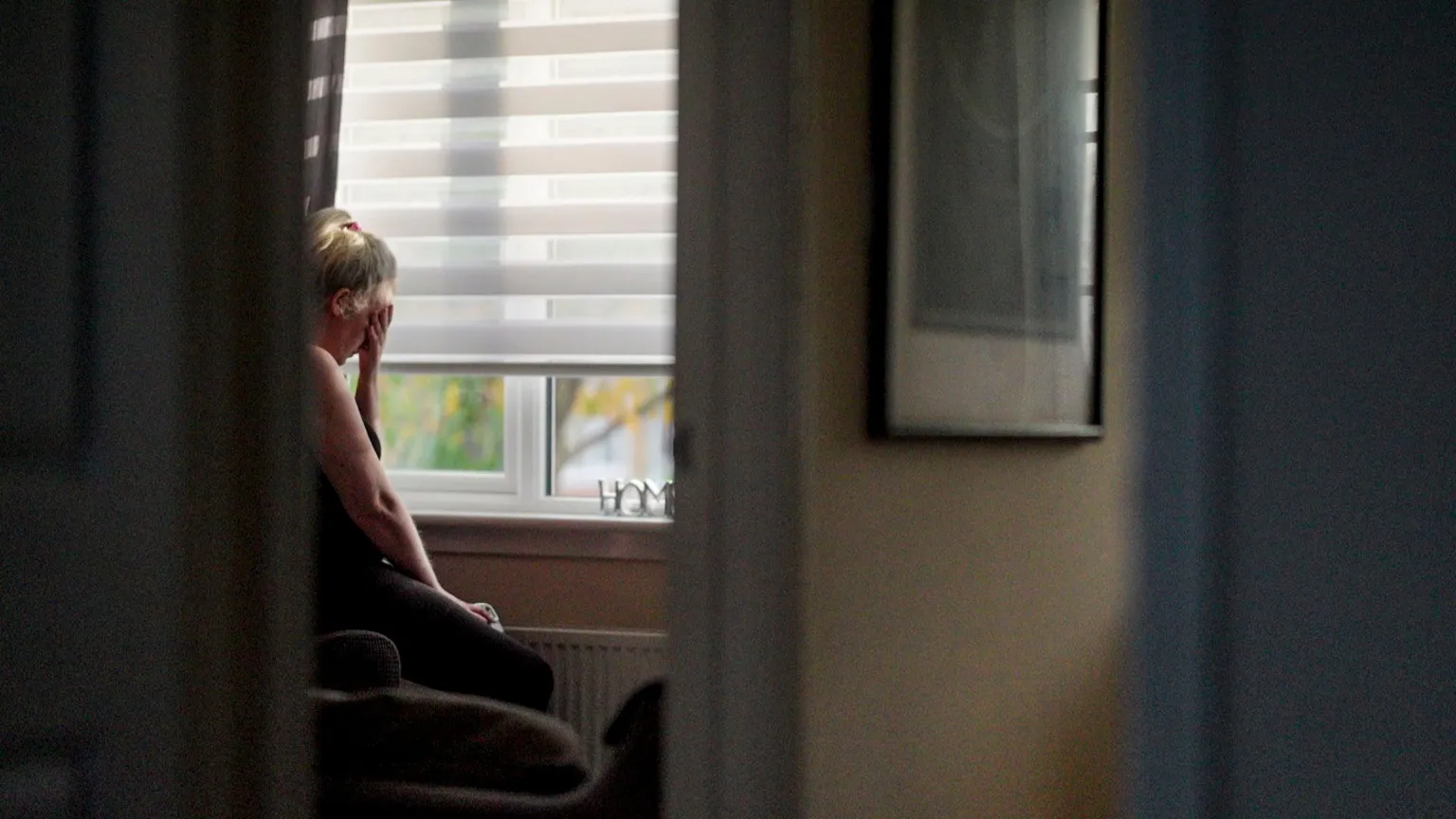 Blast Films Karen anxiously waits at home for news about her missing daughter, Larissa