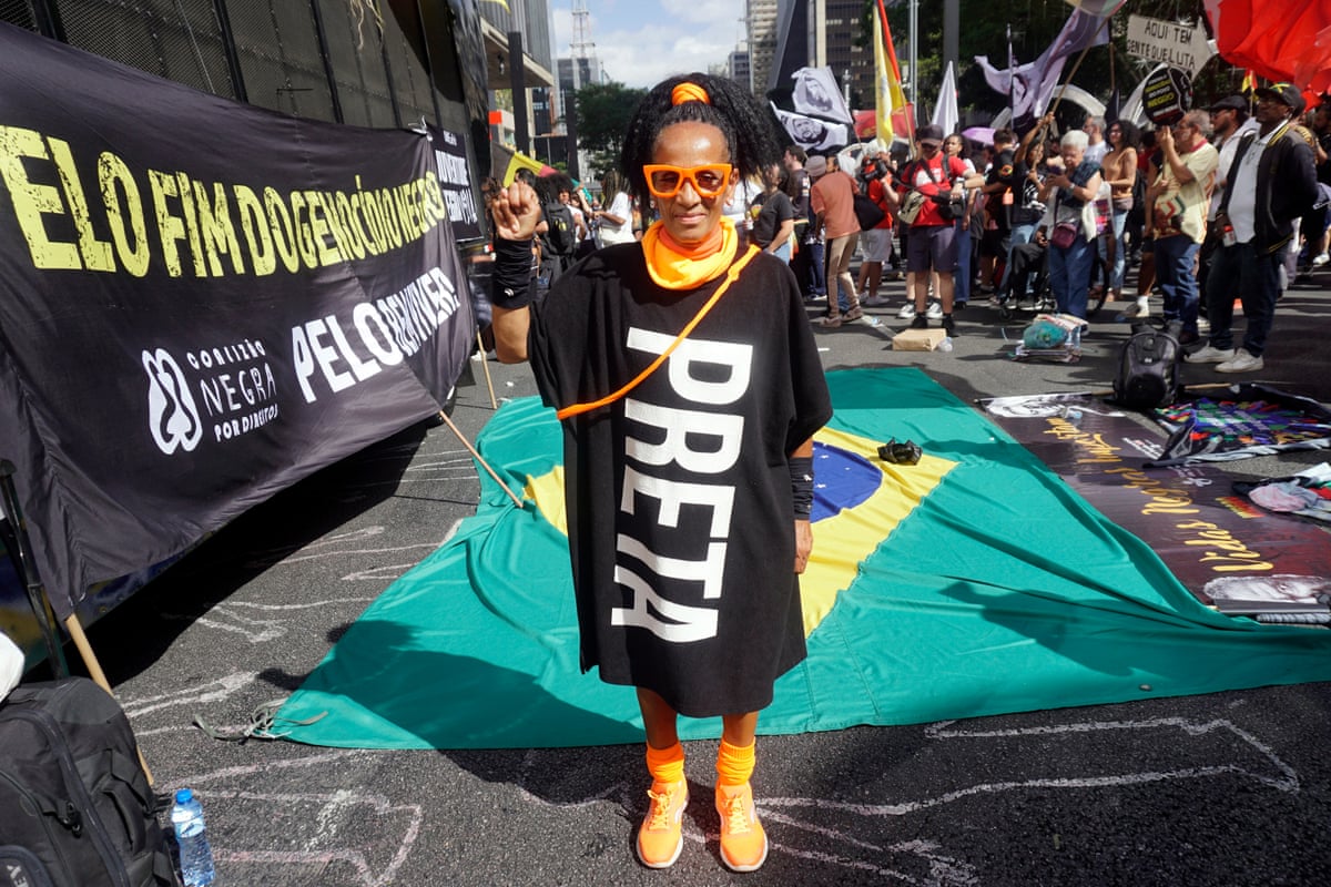 Black Consciousness Day participants in São Paulo, Brazil.