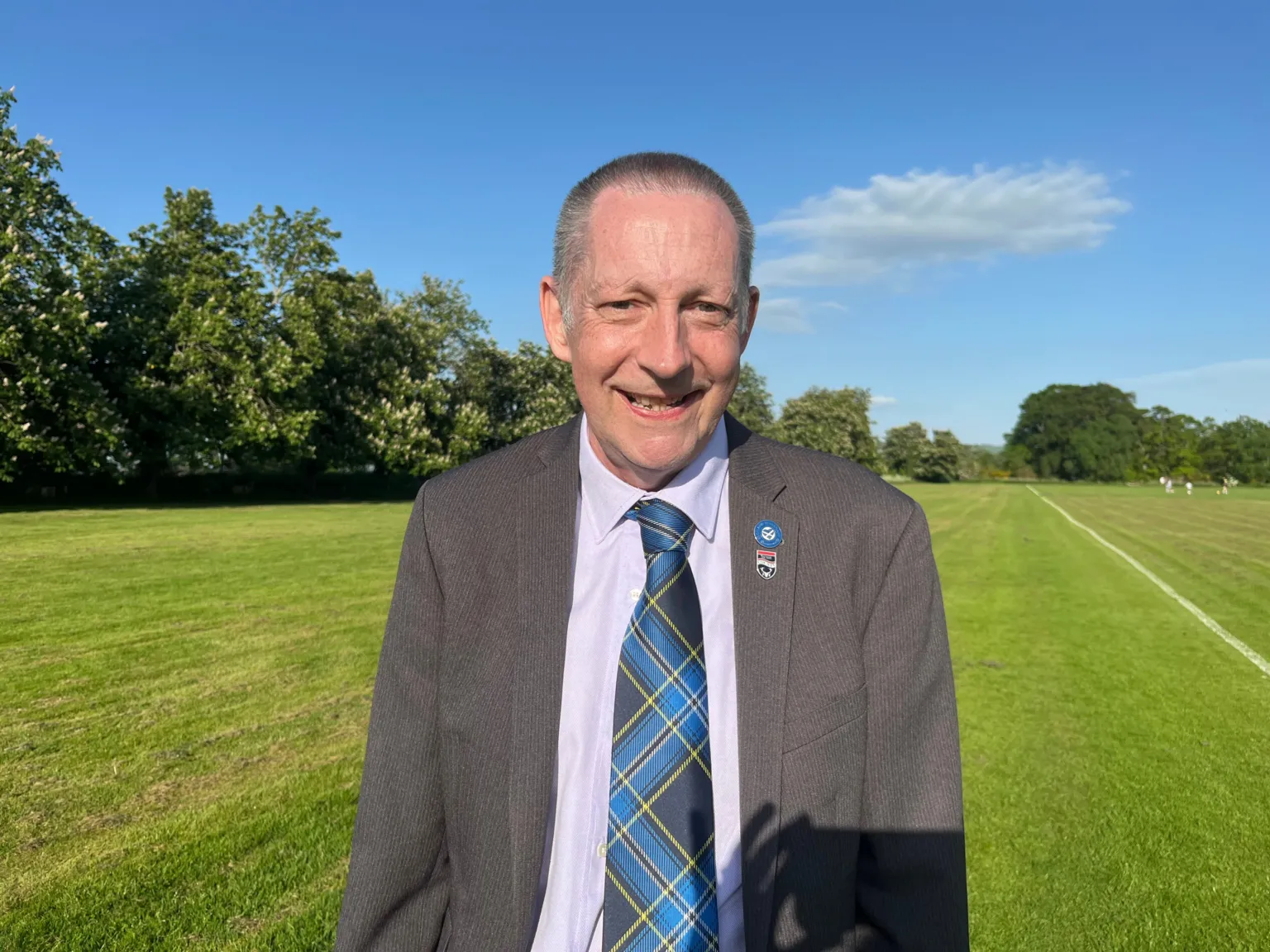 Man standing in field