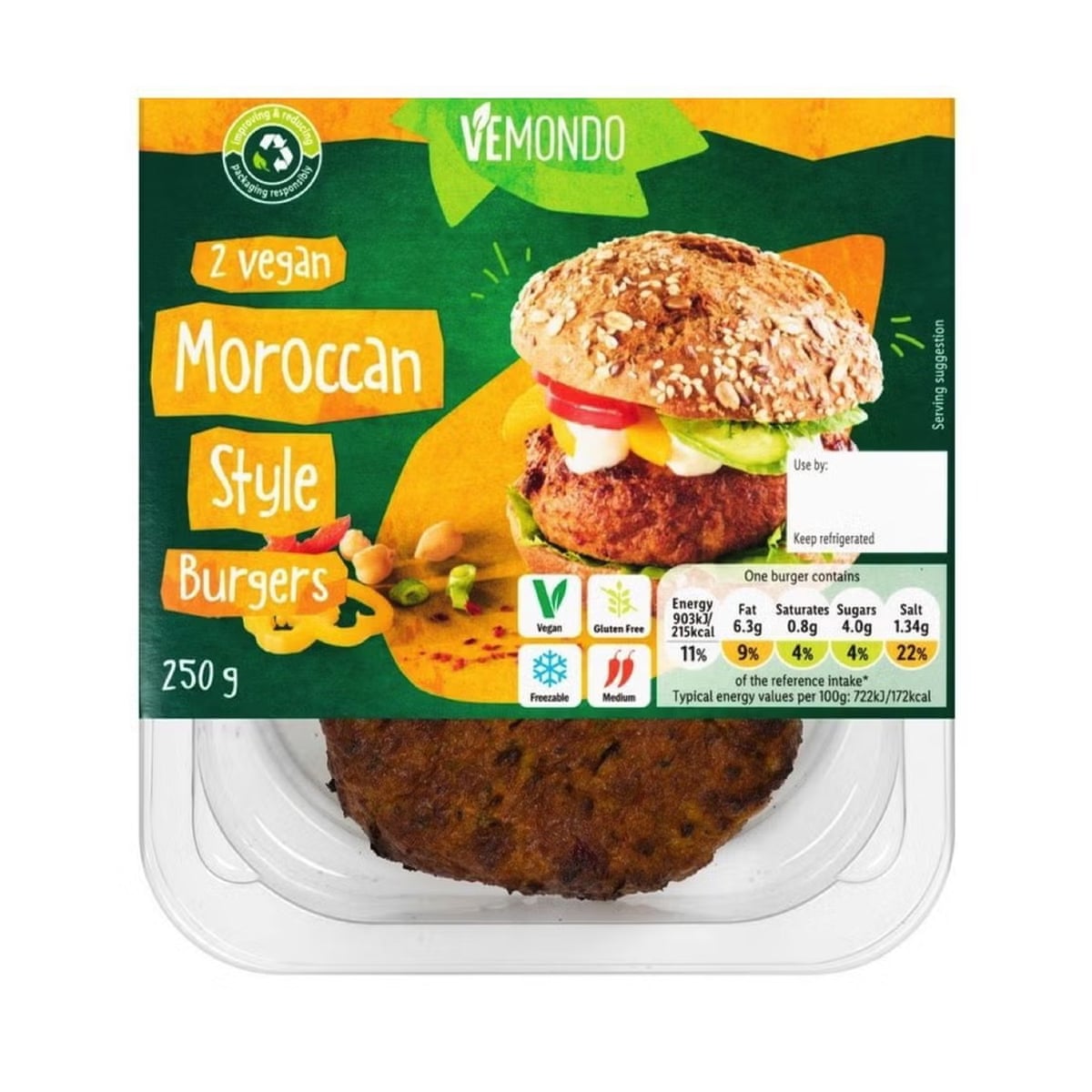 Lidl Vemondo vegan Moroccan-style Burgers