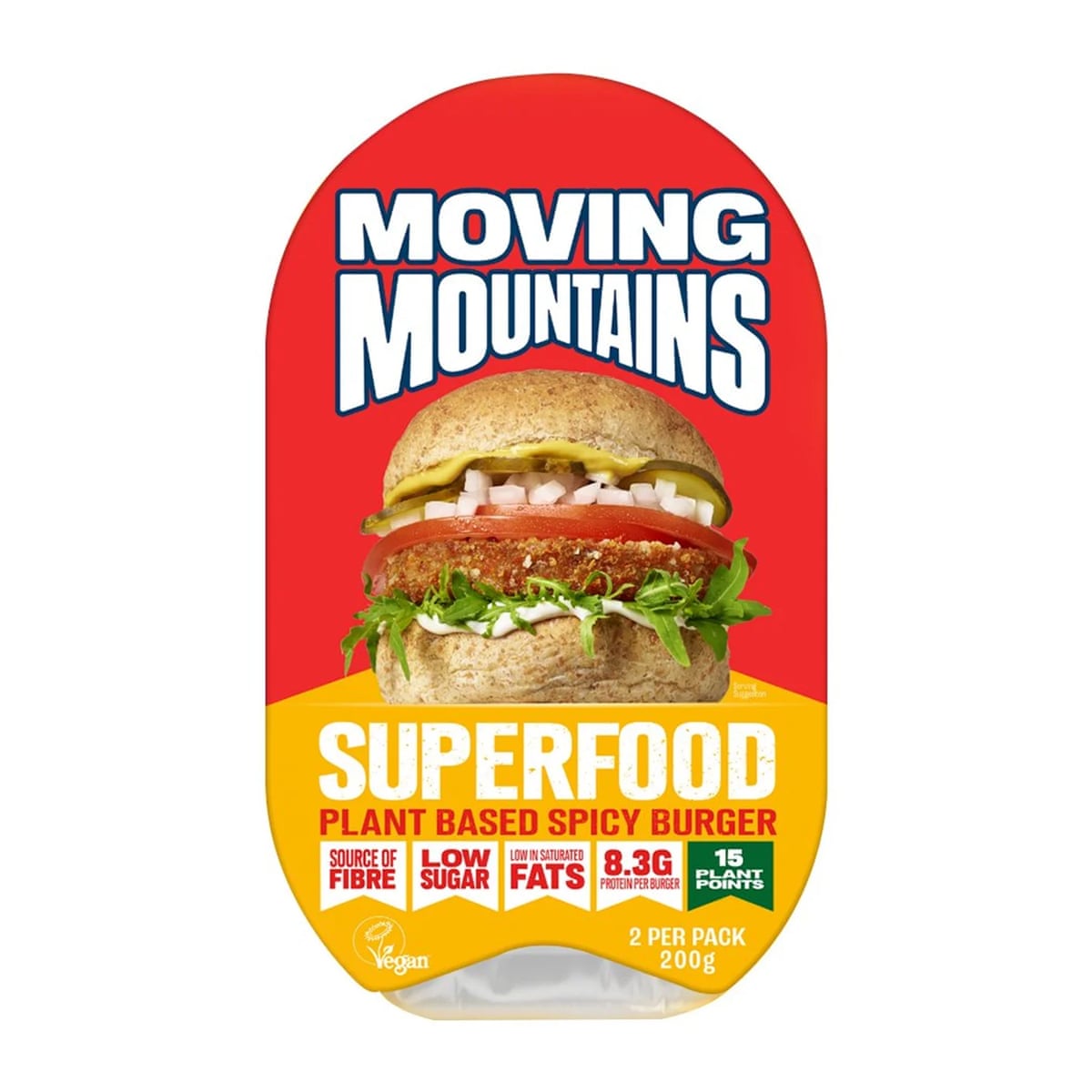 Moving Mountains Superfood Spicy Burger