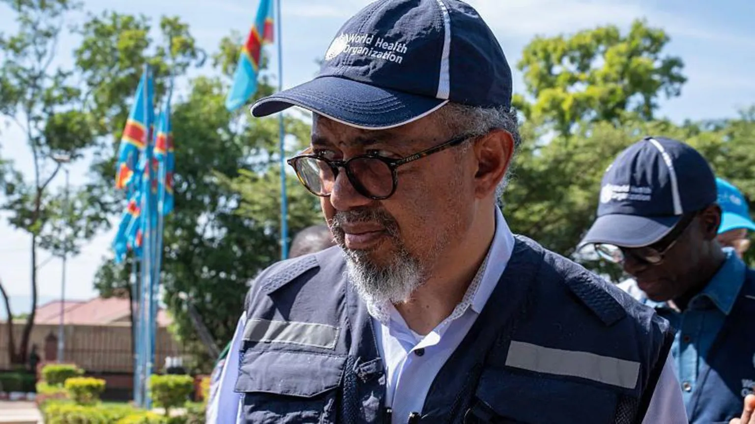 AFP via World Health Organization head Tedros Adhanom Ghebreyesu in Bunia, eastern DR Congo. Photo: 30 May 2026