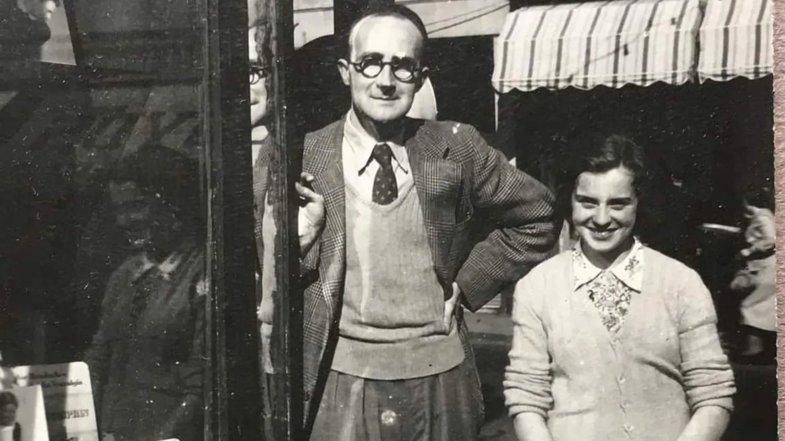 Ray McConaghy A black and white photograph of Sadie Jefferson and pharmacist John W. (Jack) McConaghy.