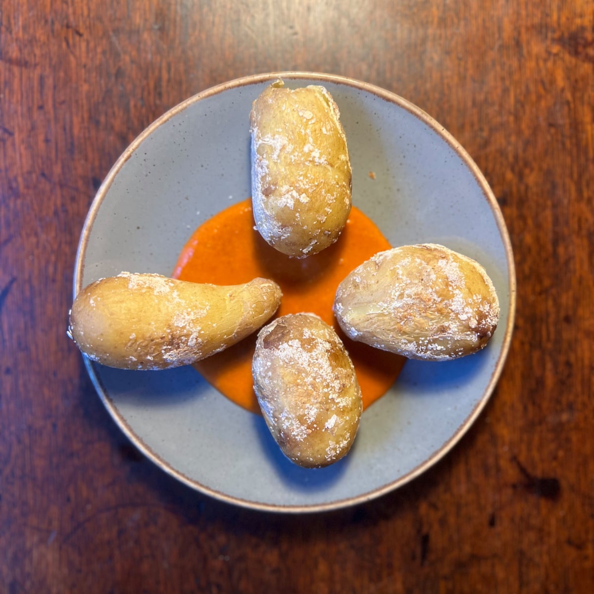 Frank Camorra’s papas arrugadas... ‘very similar to the usual boiled kind’.