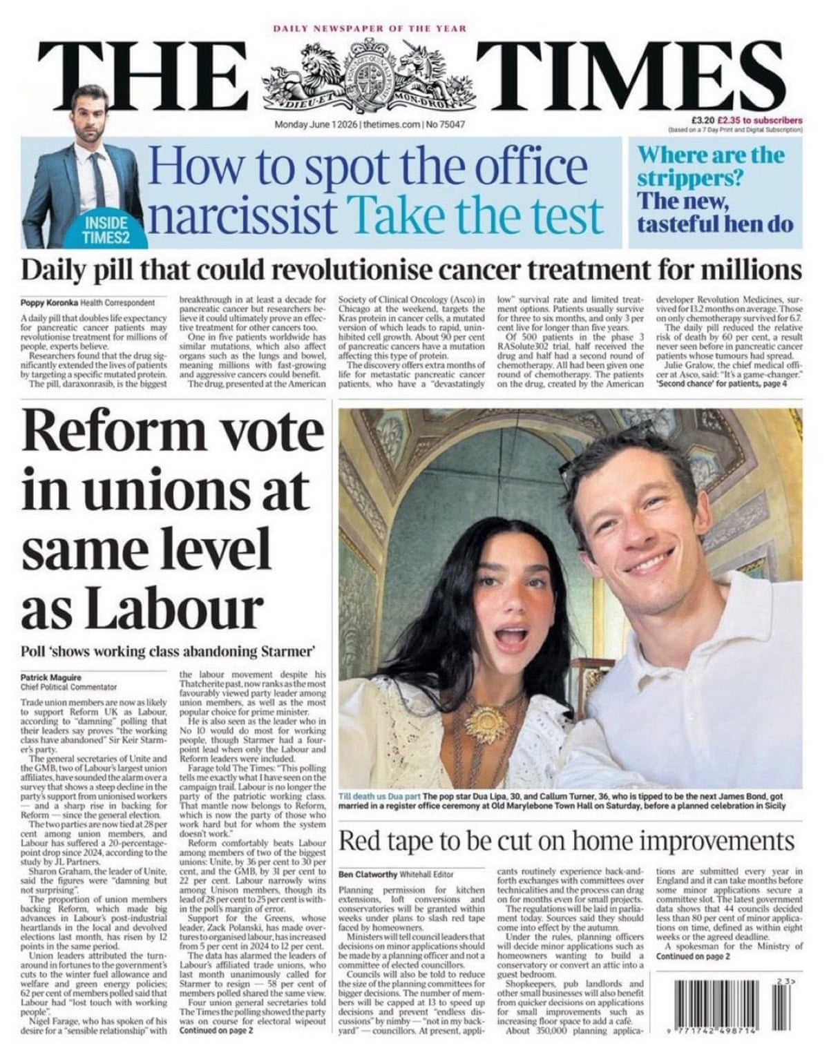 Times splash