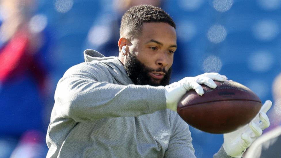 Odell Beckham Jr trains while at Miami Dolphins