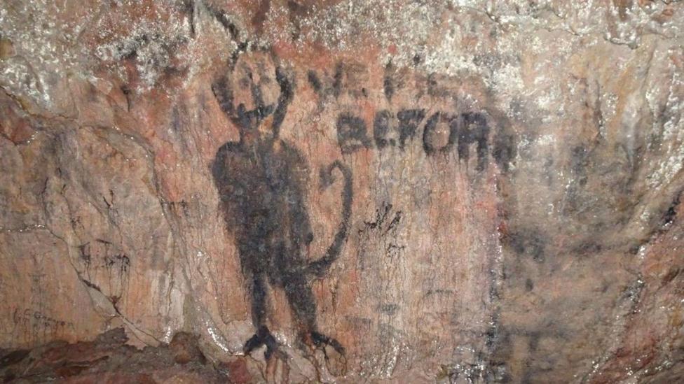 Graffiti gan bysgotwr