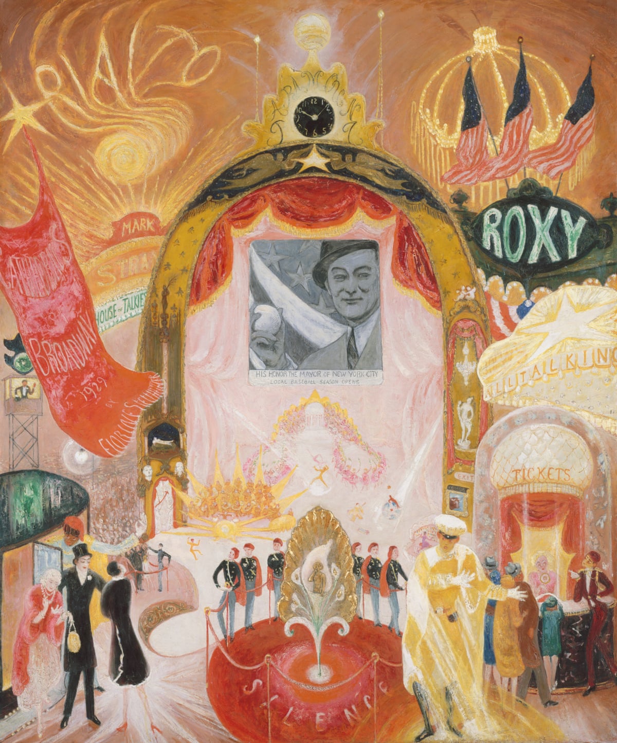 Florine Stettheimer – The Cathedrals of Broadway, 1929