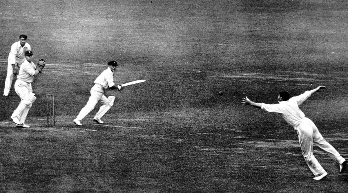 Don Bradman batting against England at Lord’s in 1930
