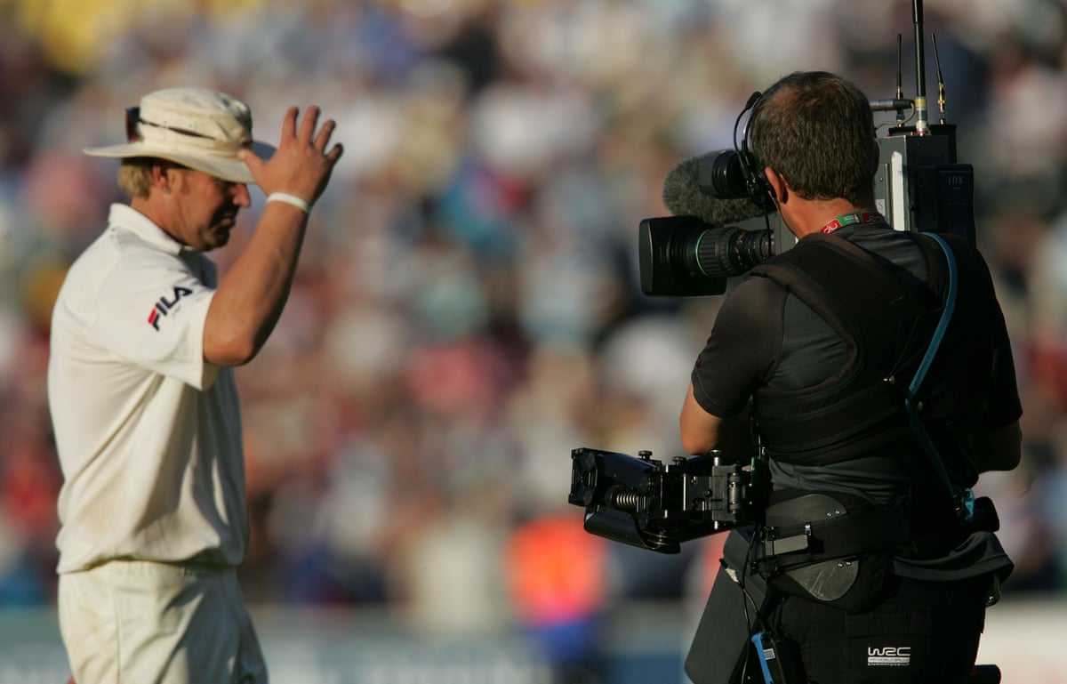 The steadicam on Shane Warne in 2005.