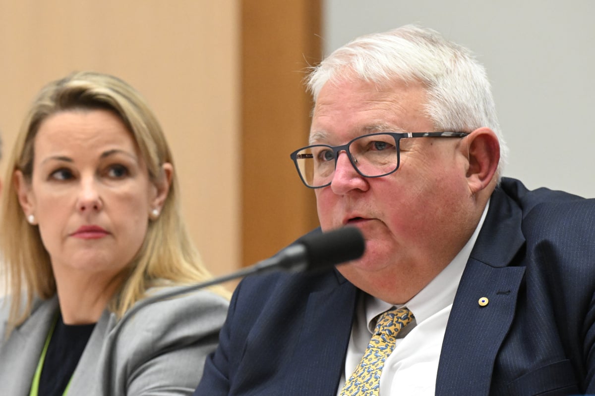 Acting pro-chancellor of the Australian National University (ANU) Andrew Metcalfe speaks during Senate estimates at Parliament House in Canberra, Friday, 5 June, 2026.