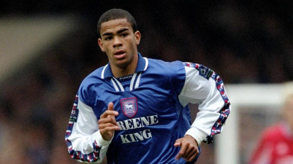 Kieron Dyer playing for Ipswich