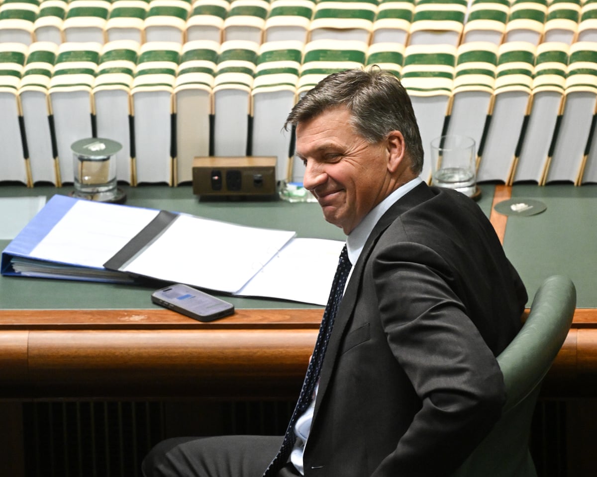 Liberal leader Angus Taylor.