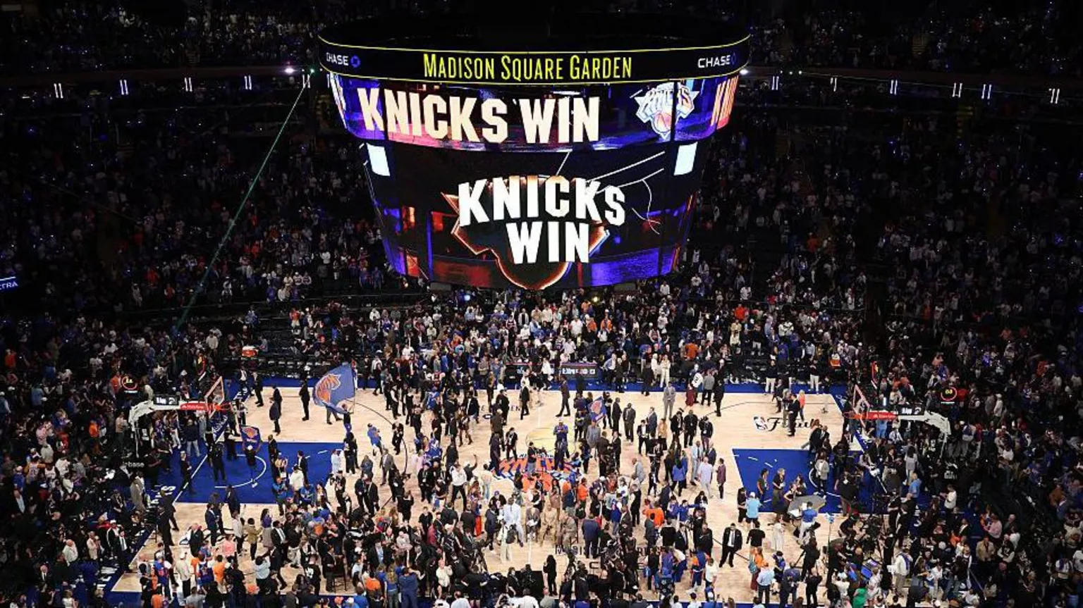 An overall view of the arena after the game between the San Antonio Spurs and New York Knicks during Game Four of the 2026 NBA Finals on June 10, 2026.