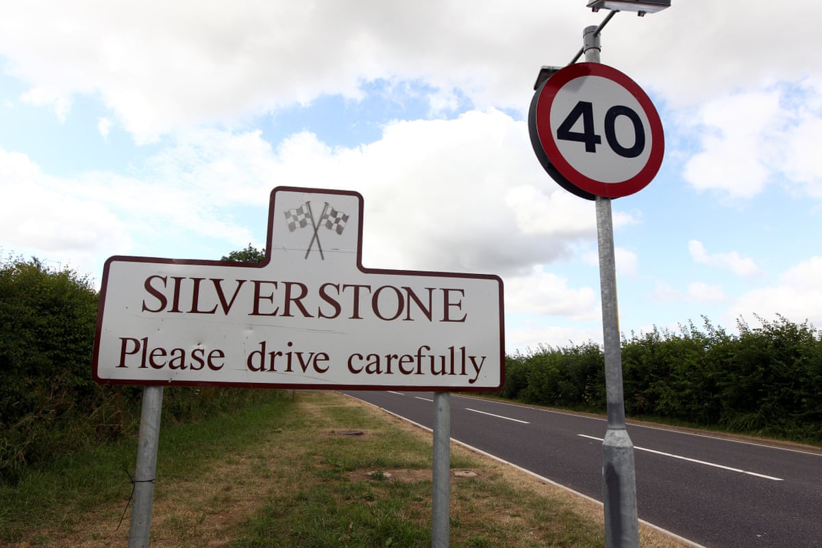 Silverstone village road sign.