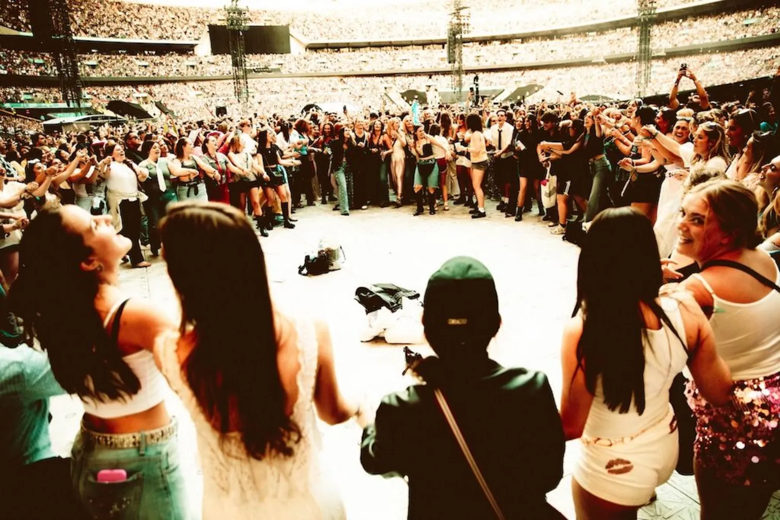 Rosie Carne A huge circle of fans pictured at Harry Styles' concert at Wembley Stadium