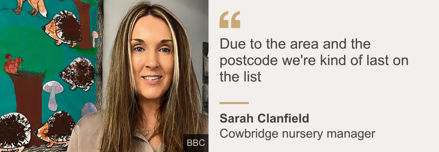 Sarah Clanfield, nursery manager