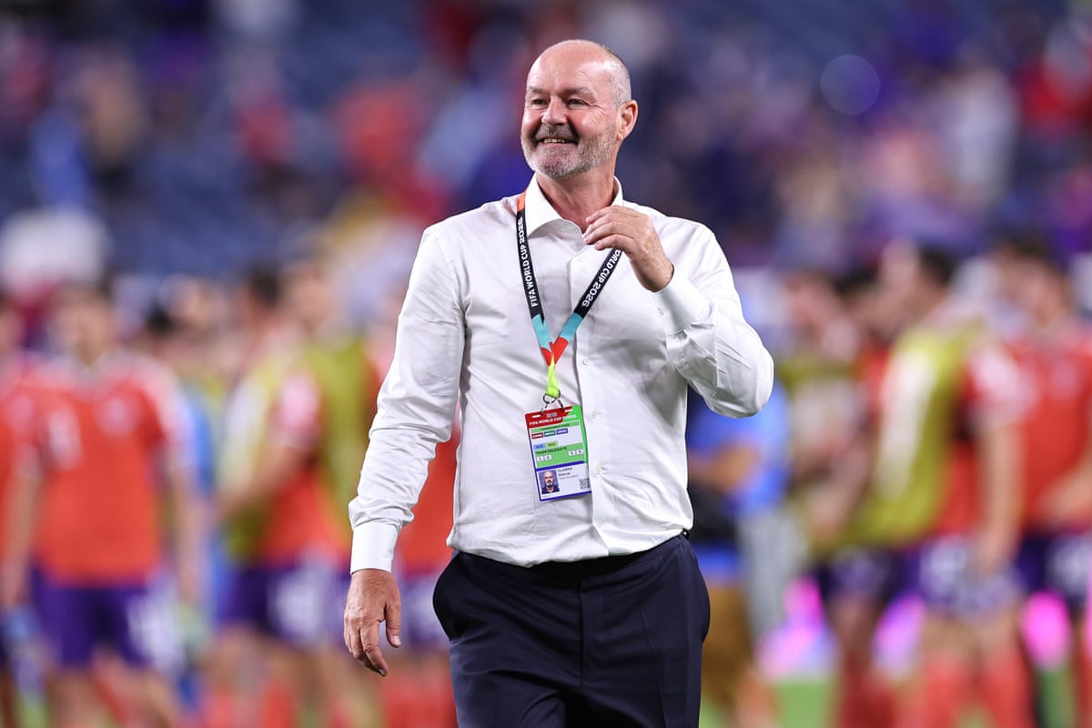 Steve Clarke after the match between Scotland and Haiti
