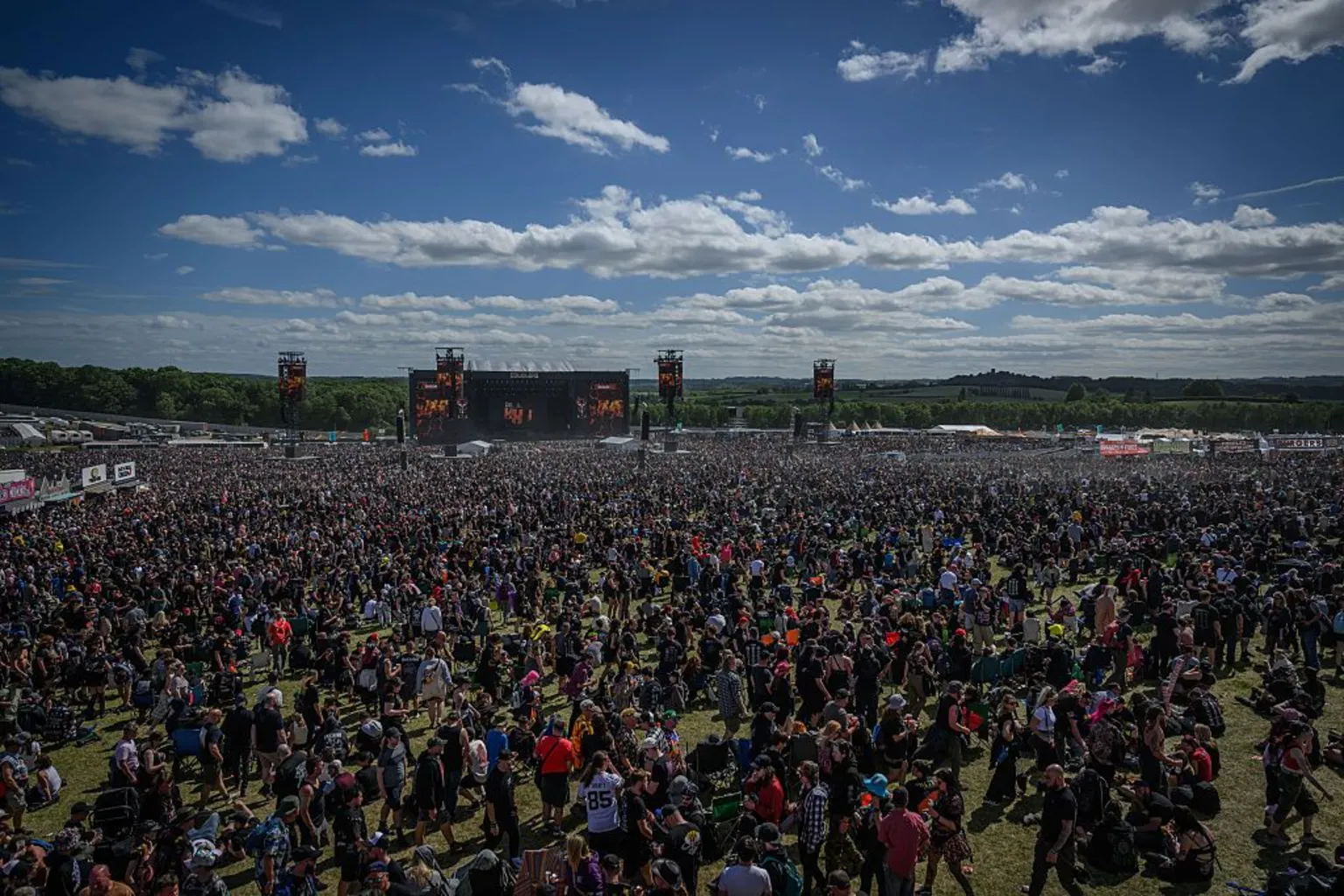  A view of the arena with the main Apex Stage visible