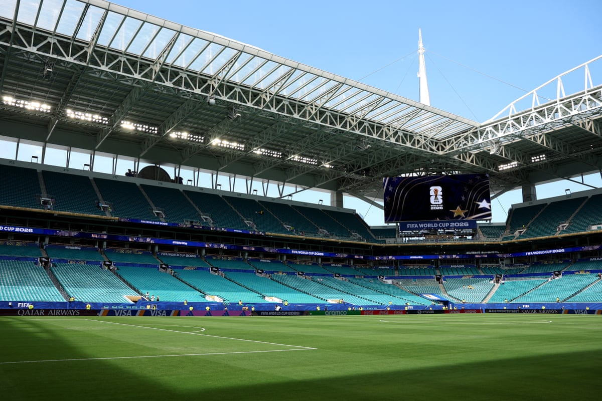 The scene before Saudi Arabia v Uruguay.