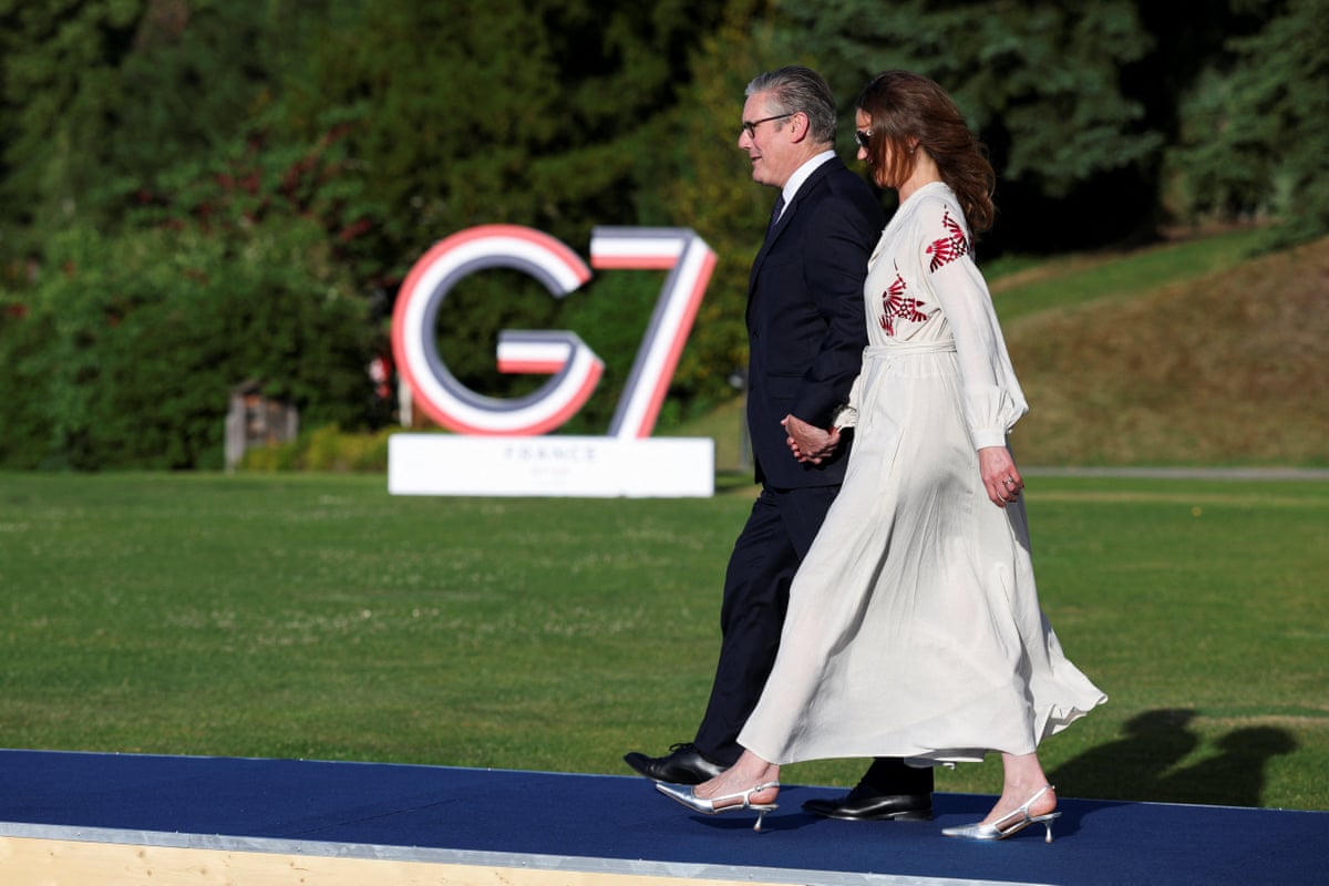 Keir Starmer and his wife Victoria Starmer.