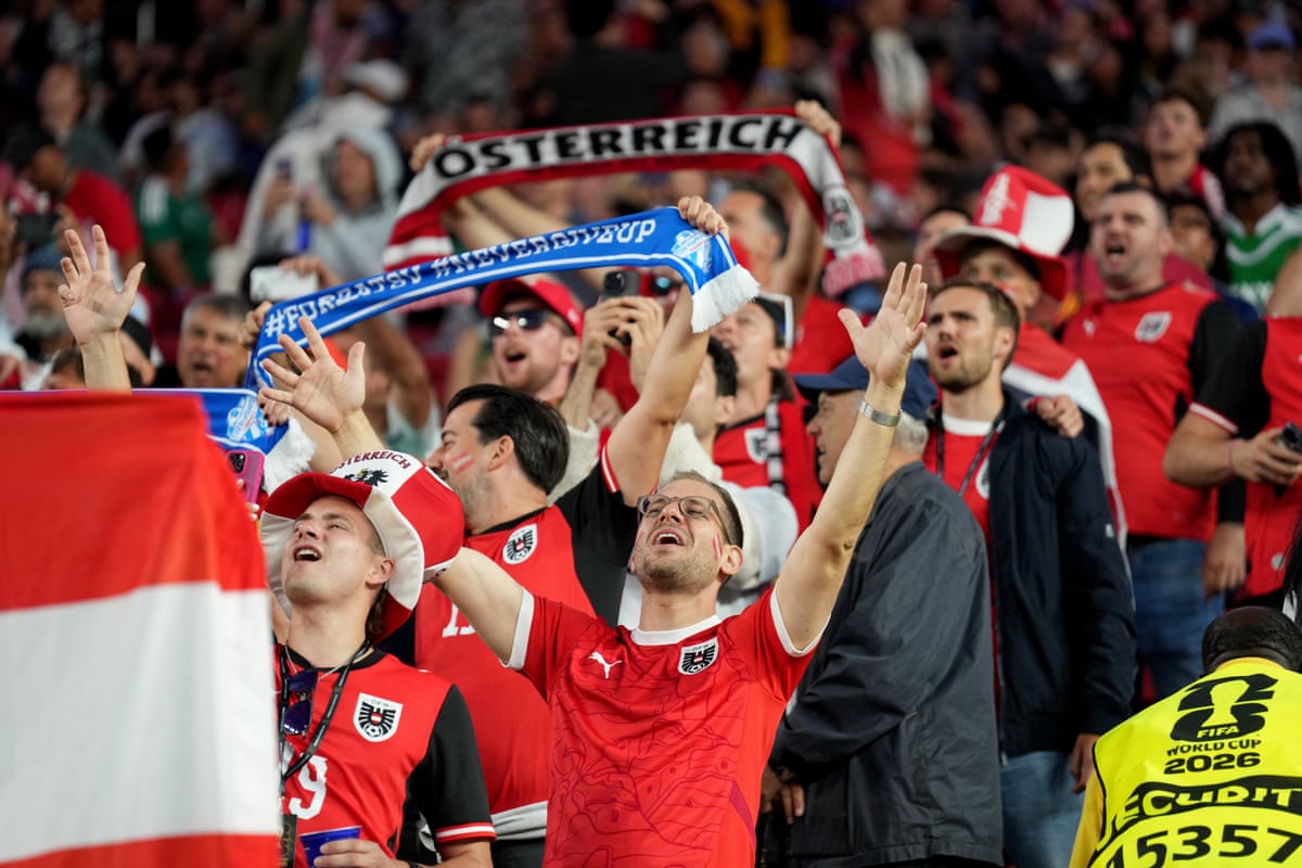 Austria fans at San Francisco Bay Area Stadium