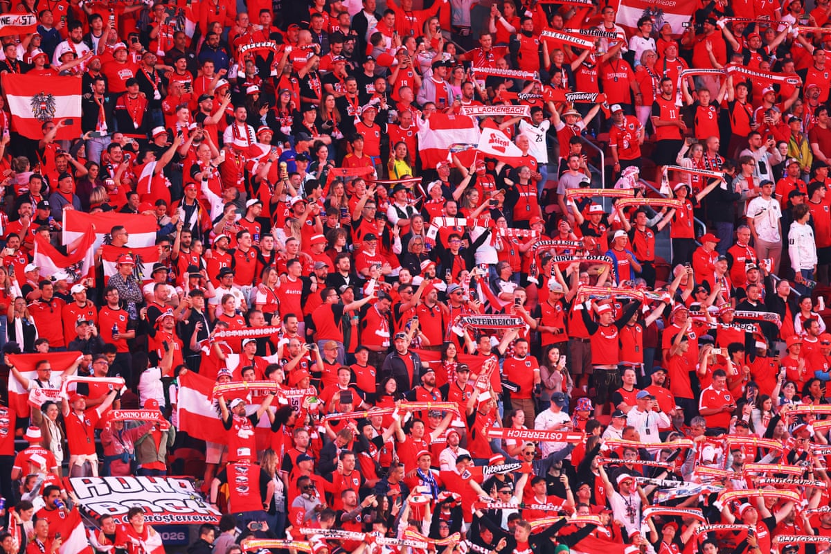 Austria fans at San Francisco Bay Area Stadium
