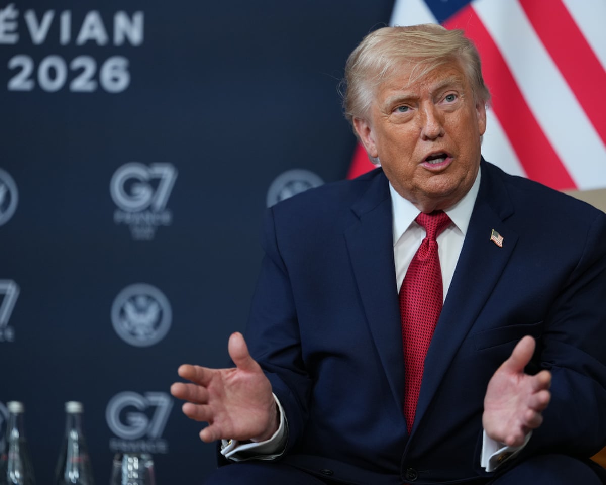 Donald Trump meets with Egypt’s president Abdel Fattah al-Sisi on the sidelines of the G7 summit.
