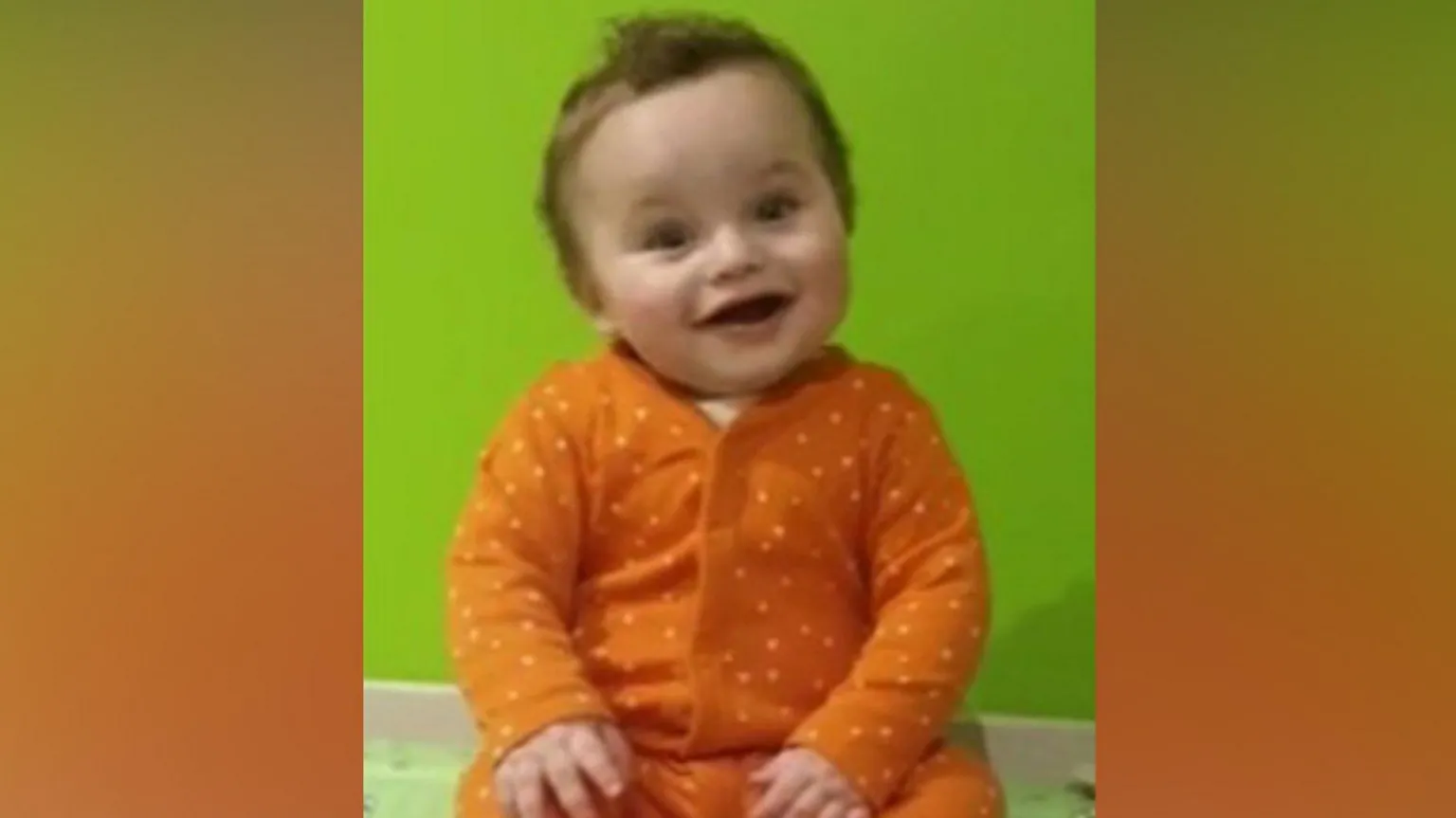 /Lancashire Police handout Undated image of the late baby Preston Davey. He has brown curly hair and brown eyes and is wearing an orange spotted baby grow. He is smiling.