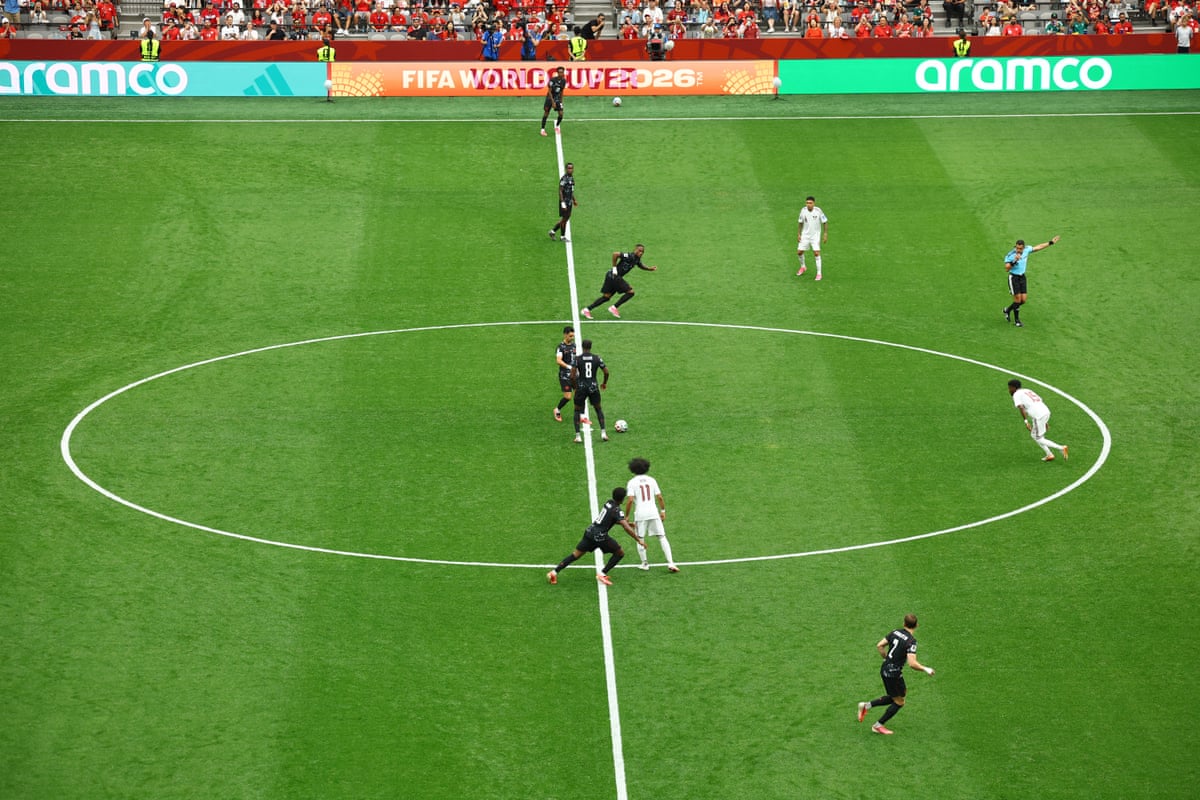 General view of the kick off at the start of the match