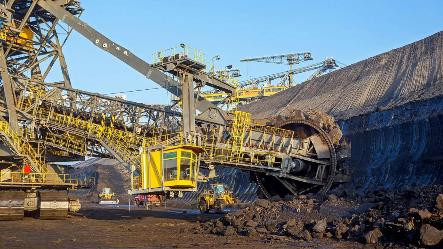 AFP via Mining machines at an open-cast lignite coal mine in eastern Germany