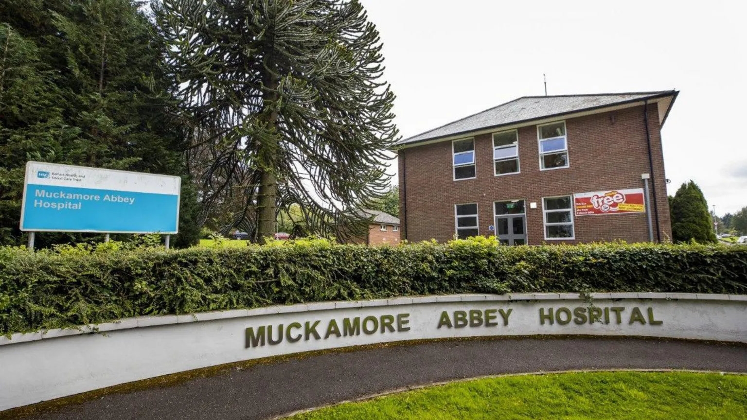  The exterior of Muckamore Abbey Hospital. 