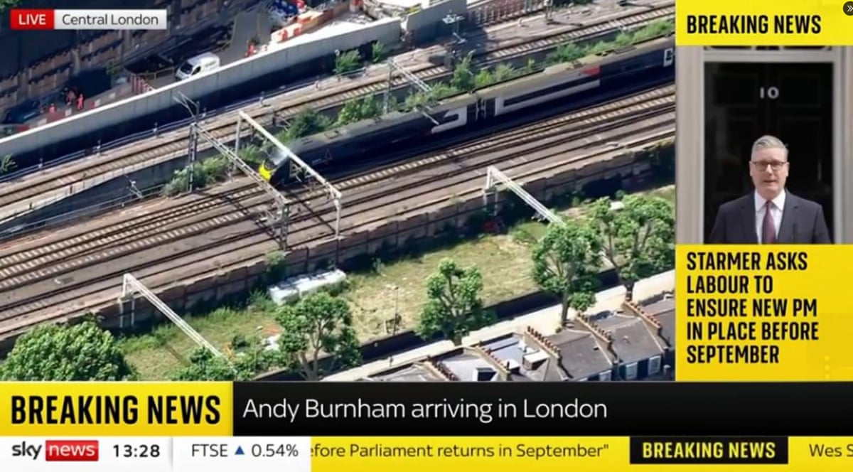 Andy Burnham's train