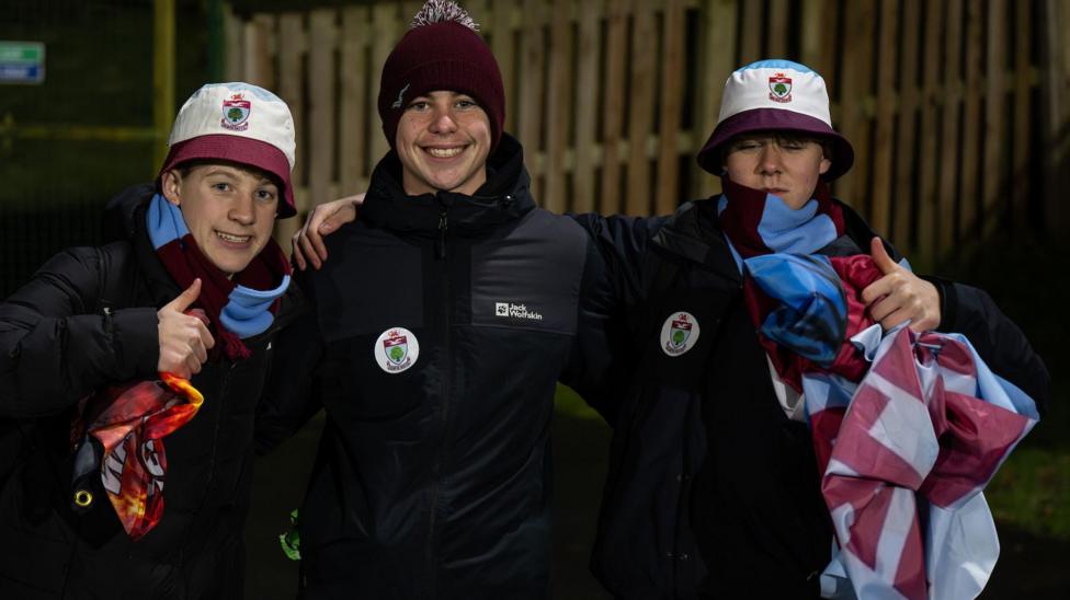 Young Colwyn Bay supporters at a game