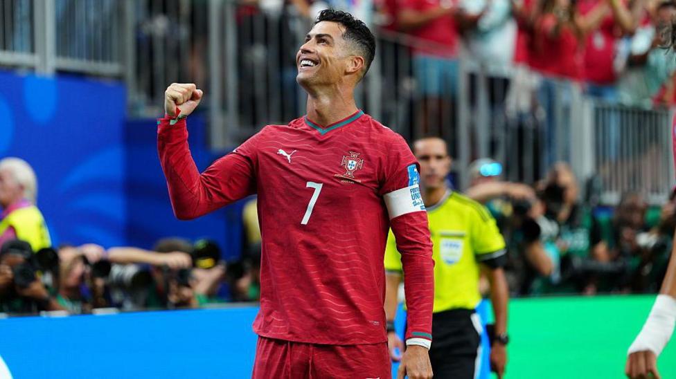 Ronaldo celebrates