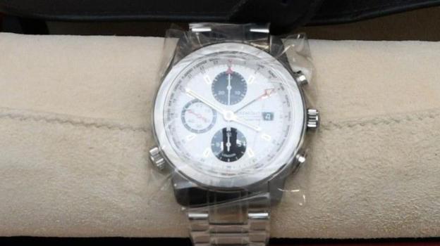 Crown photograph of a luxury watch.