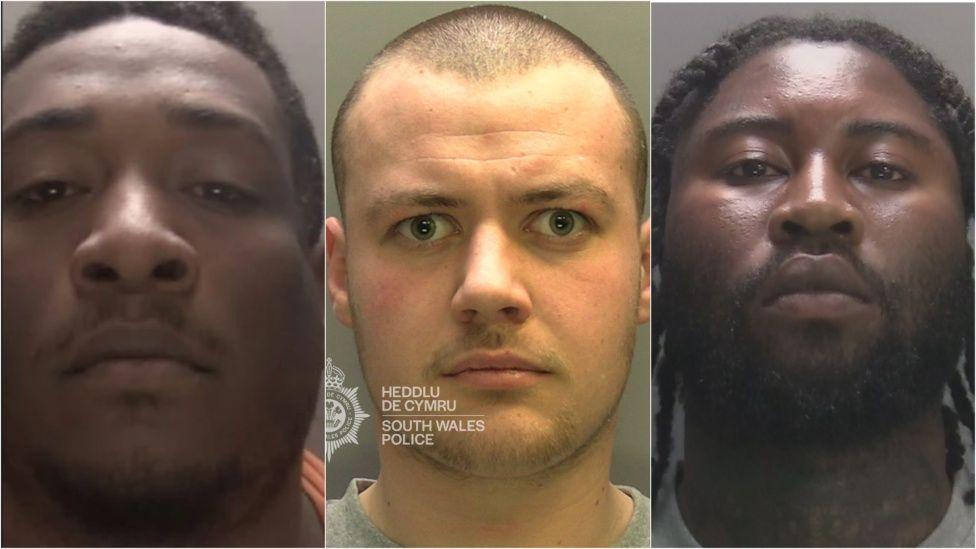 Renaldo Baptiste, Marcus Huntley a Joshua Gordon gafodd y dedfrydau isafswm hiraf