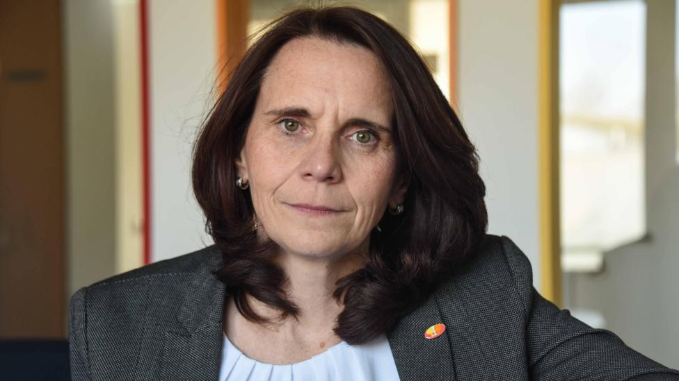 Karla Bredenbals looks at the camera