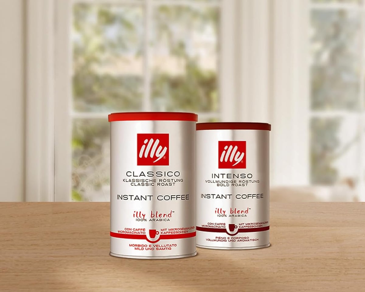 two espresso tins on kitchen counter