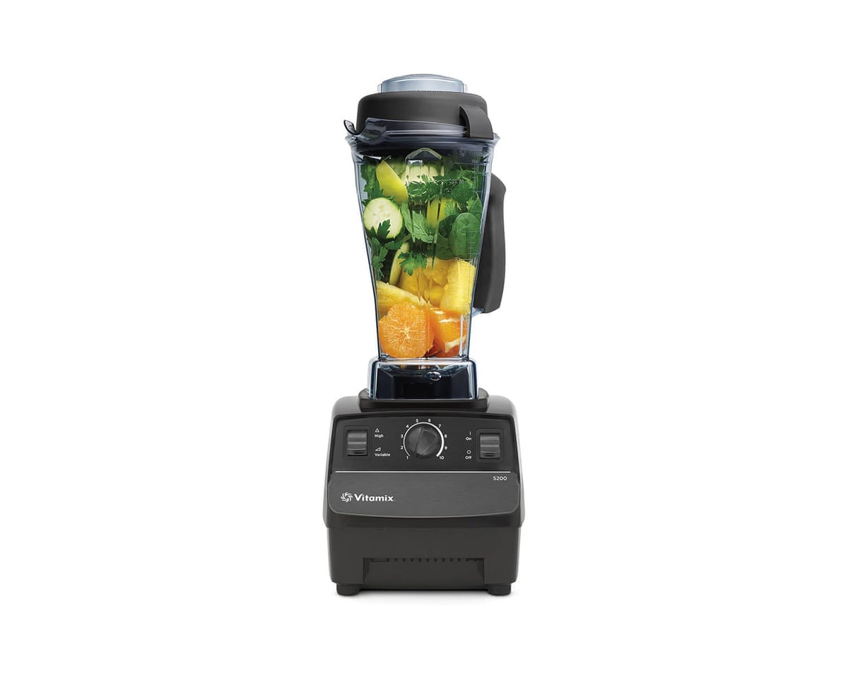 blender with fruit and vegetables