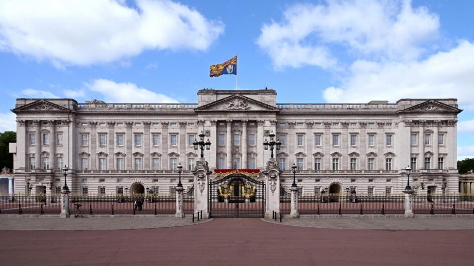 Exterior shot of Buckingham Palace on 13 June 2026